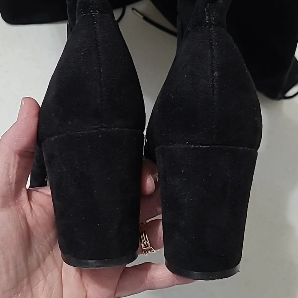Marc Fisher black suede over the knee boots size 7.5